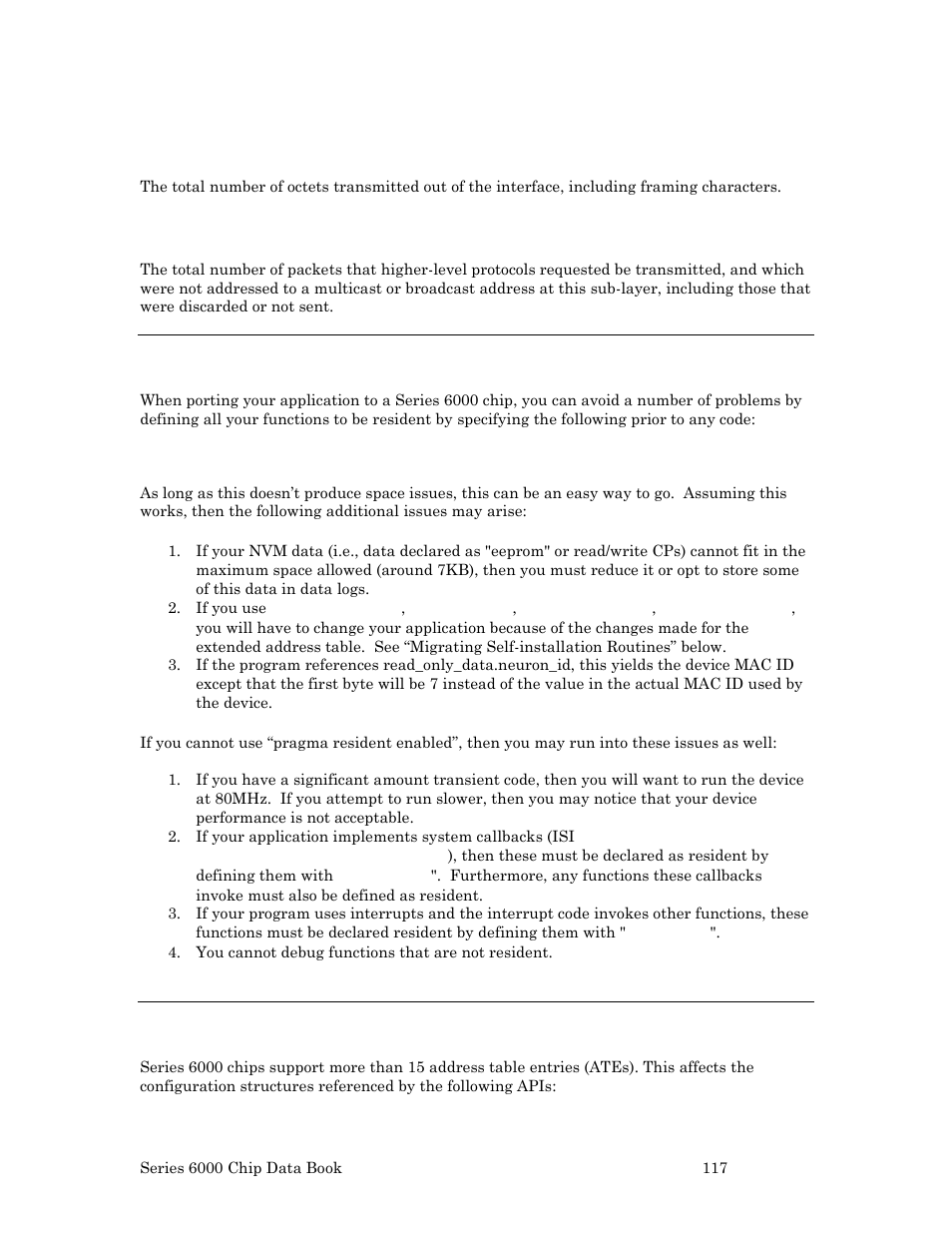 Migrating from earlier neuron chips, Migrating self-installation routines | Echelon Series 6000 Chip databook User Manual | Page 129 / 181