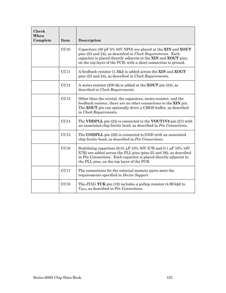 Echelon Series 6000 Chip databook User Manual | Page 133 / 181