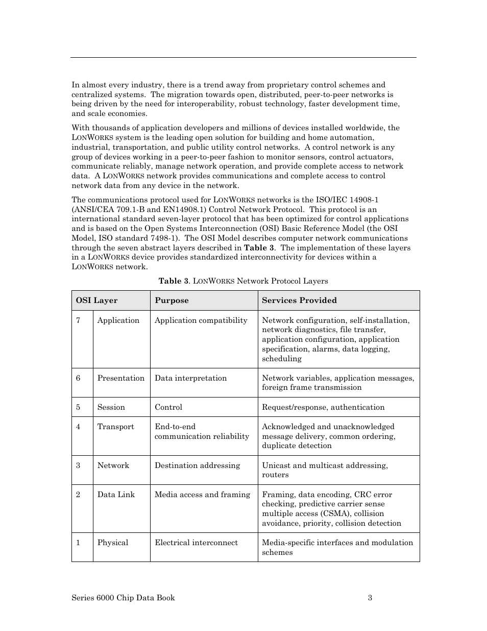 Introduction to lonworks networks, Introduction to l, Orks | Networks | Echelon Series 6000 Chip databook User Manual | Page 15 / 181