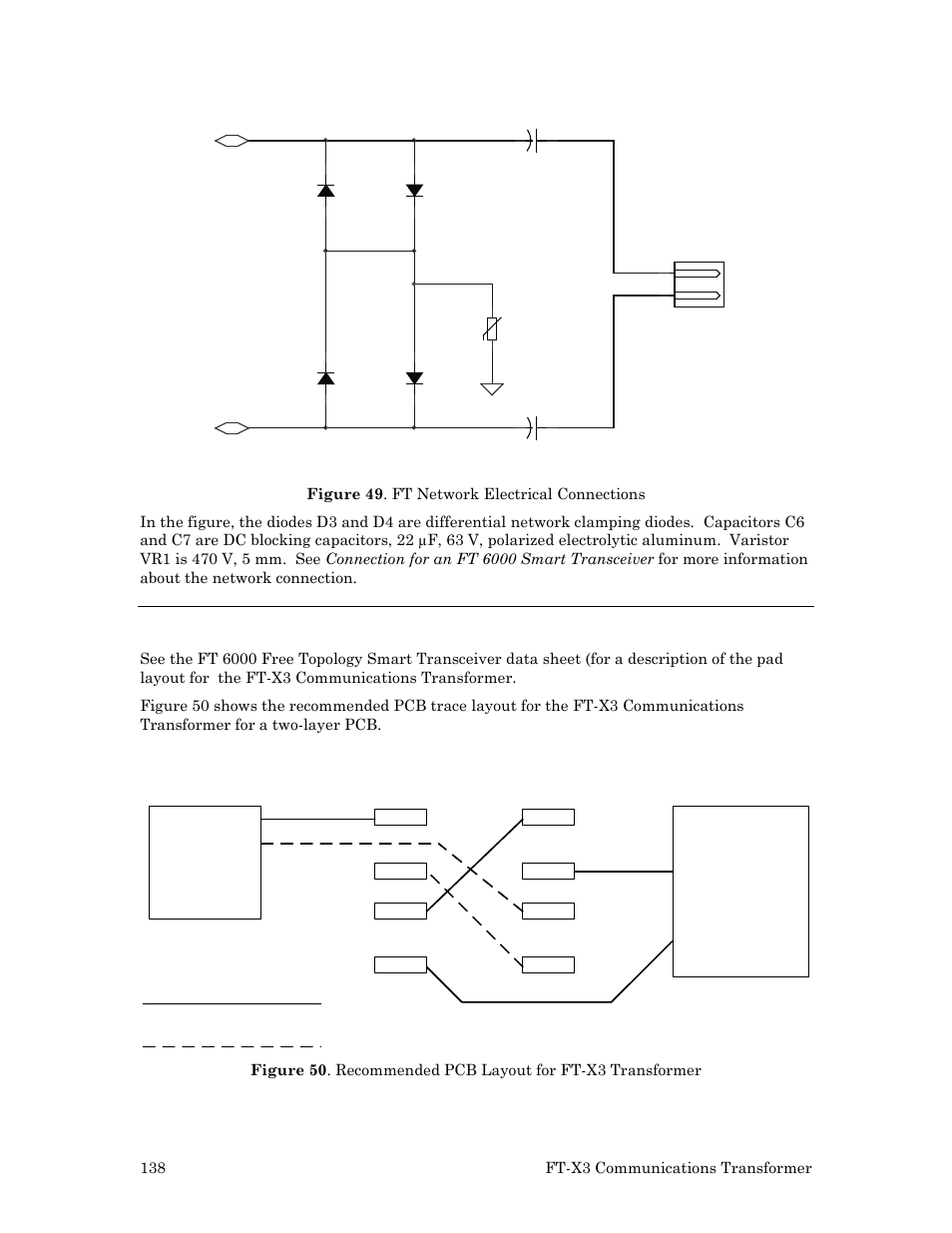 Transformer pad layout | Echelon Series 6000 Chip databook User Manual | Page 150 / 181