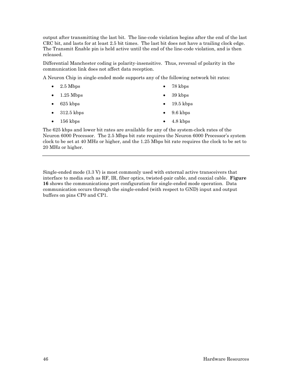 Single-ended mode | Echelon Series 6000 Chip databook User Manual | Page 58 / 181