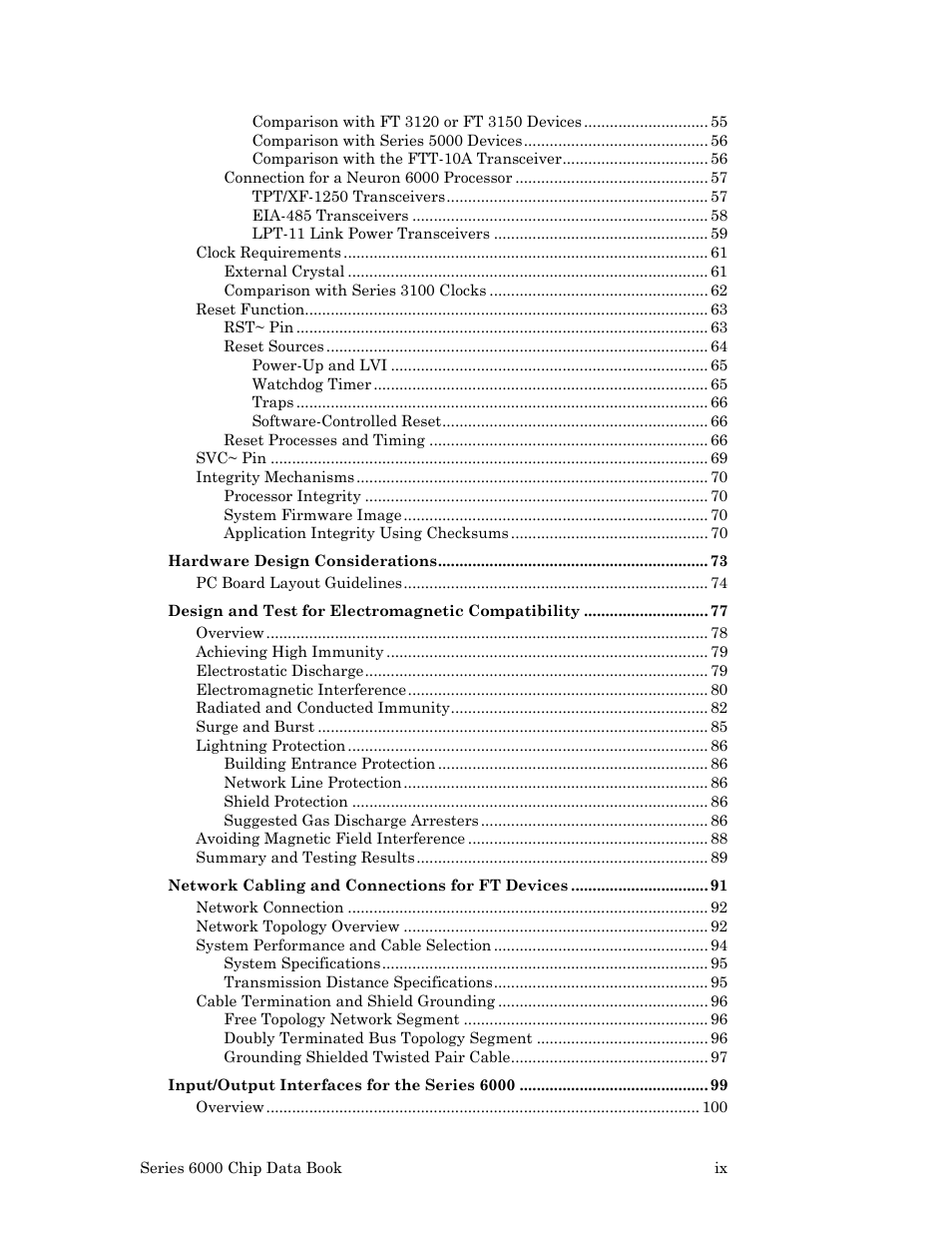 Echelon Series 6000 Chip databook User Manual | Page 9 / 181