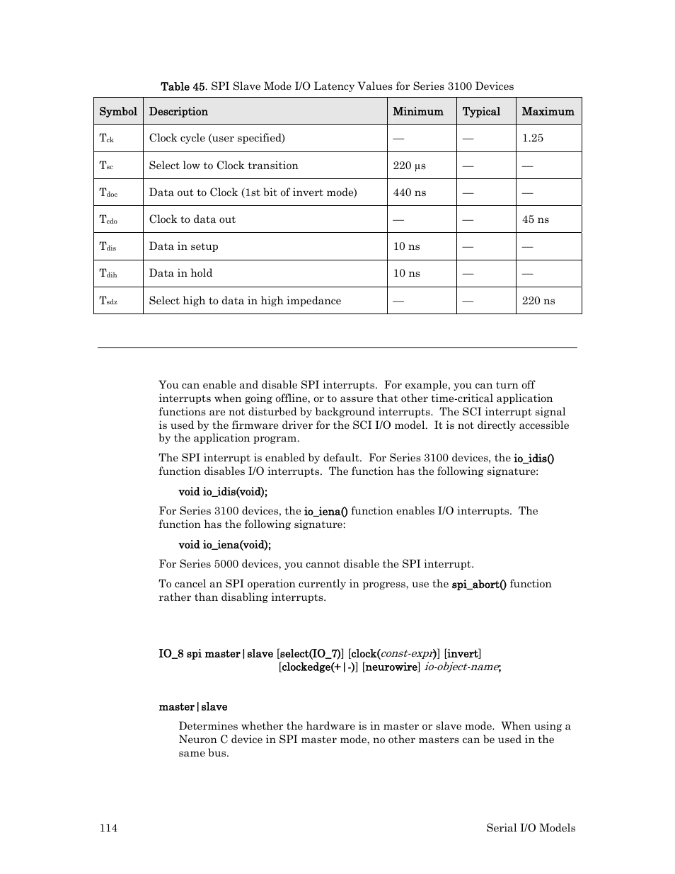 Programming considerations, Syntax | Echelon I/O Model Reference for Smart Transceivers and Neuron Chips User Manual | Page 124 / 209