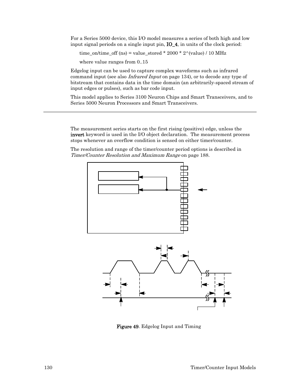 Hardware considerations, Figure 49 on pag | Echelon I/O Model Reference for Smart Transceivers and Neuron Chips User Manual | Page 140 / 209