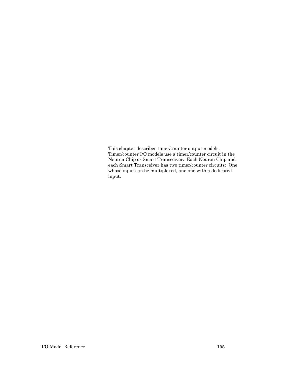 Timer/counter output models, R 6. timer/counter output models, 155, for more inform | Timer/counter output, Ge 155 | Echelon I/O Model Reference for Smart Transceivers and Neuron Chips User Manual | Page 165 / 209