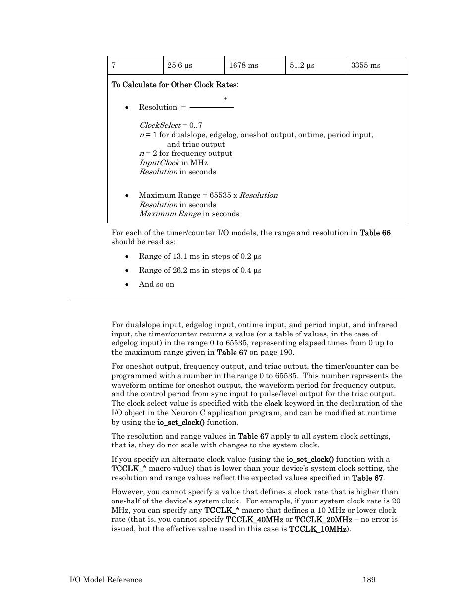 Series 5000 resolution and range | Echelon I/O Model Reference for Smart Transceivers and Neuron Chips User Manual | Page 199 / 209