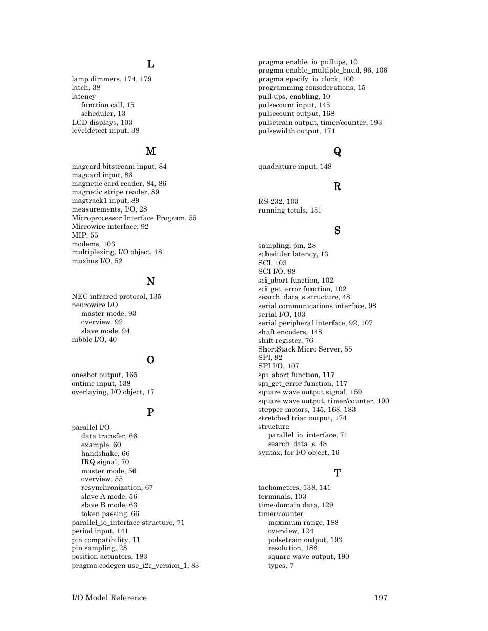 Echelon I/O Model Reference for Smart Transceivers and Neuron Chips User Manual | Page 207 / 209