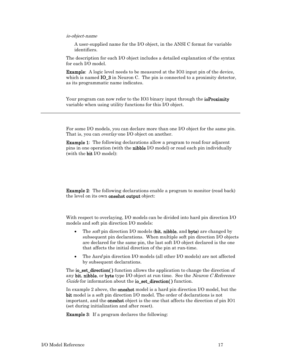 Overlaying i/o objects, Timer/coun | Echelon I/O Model Reference for Smart Transceivers and Neuron Chips User Manual | Page 27 / 209