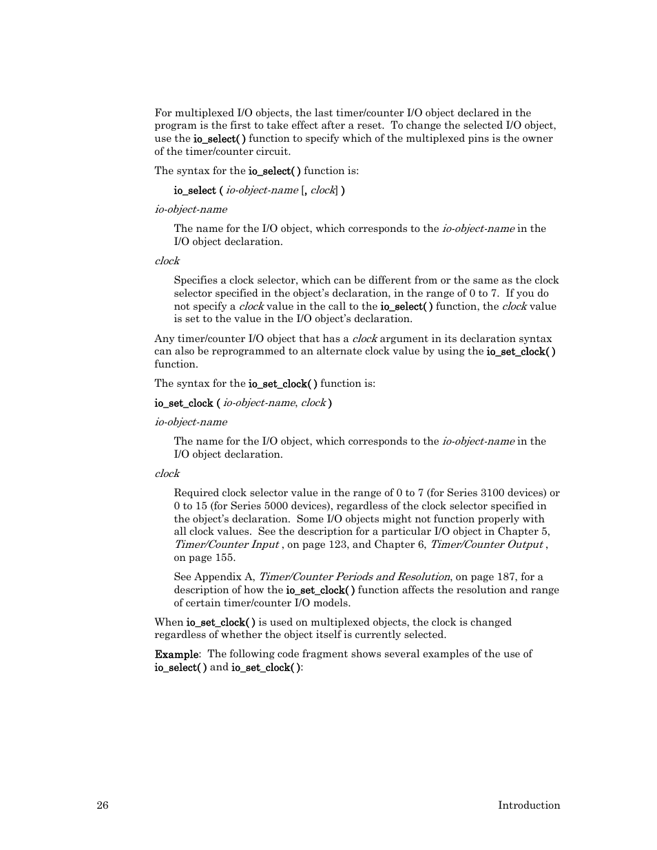 I/o functions for timer/counter objects | Echelon I/O Model Reference for Smart Transceivers and Neuron Chips User Manual | Page 36 / 209