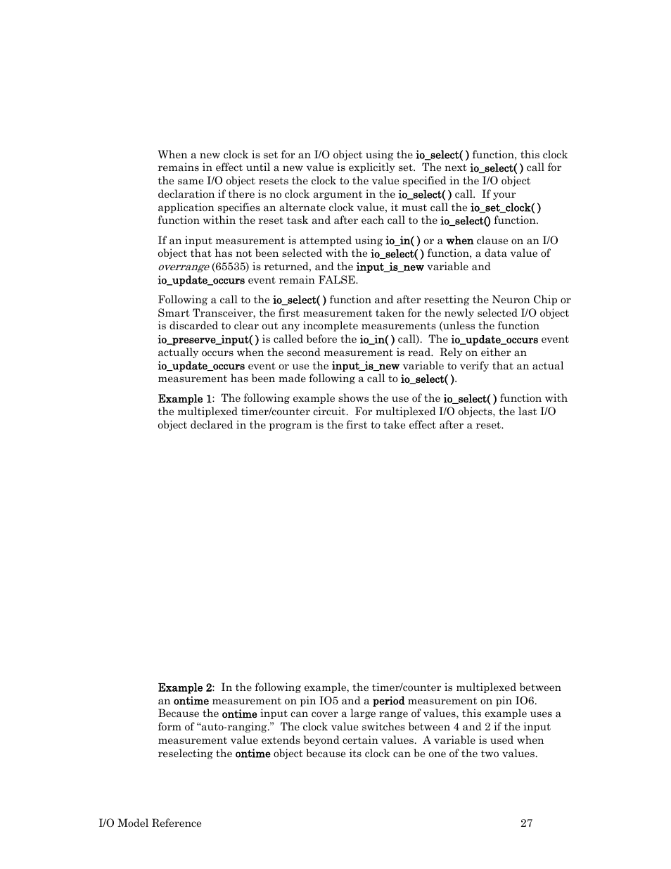 Echelon I/O Model Reference for Smart Transceivers and Neuron Chips User Manual | Page 37 / 209