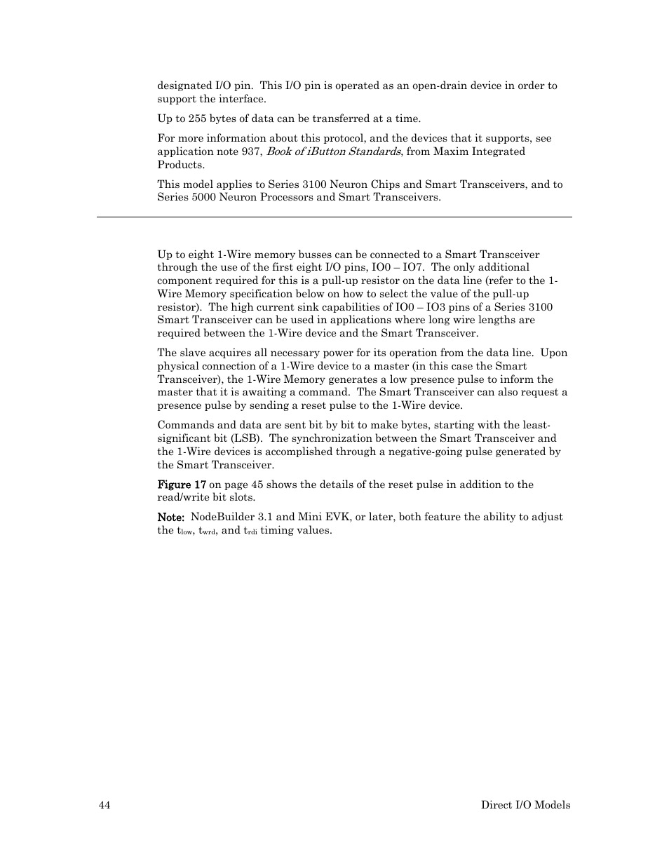 Hardware considerations | Echelon I/O Model Reference for Smart Transceivers and Neuron Chips User Manual | Page 54 / 209