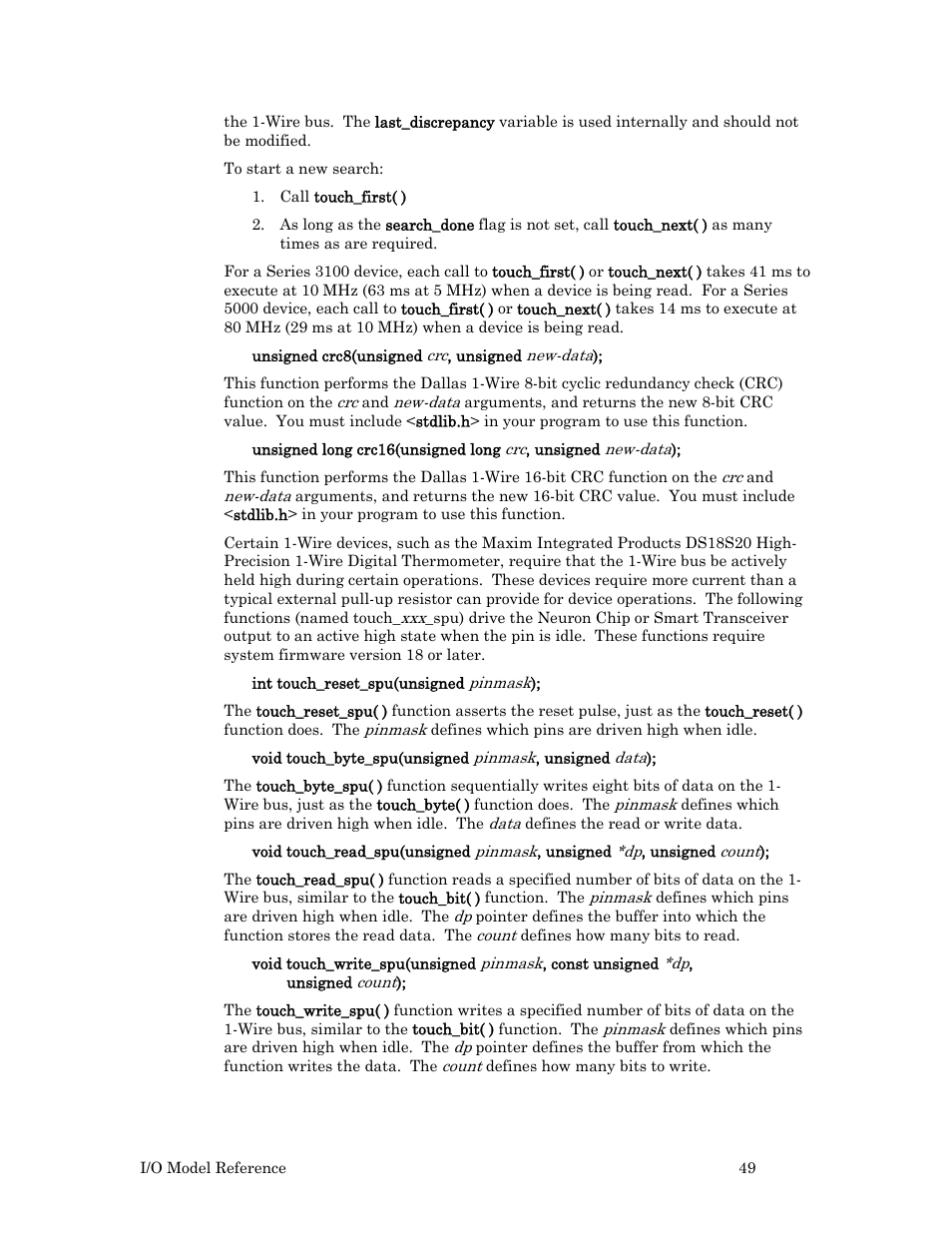 Echelon I/O Model Reference for Smart Transceivers and Neuron Chips User Manual | Page 59 / 209