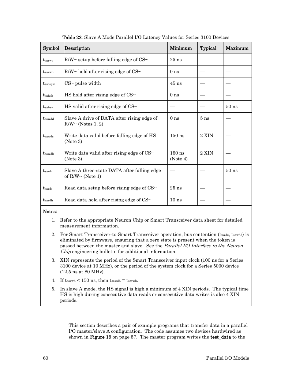 Example | Echelon I/O Model Reference for Smart Transceivers and Neuron Chips User Manual | Page 70 / 209