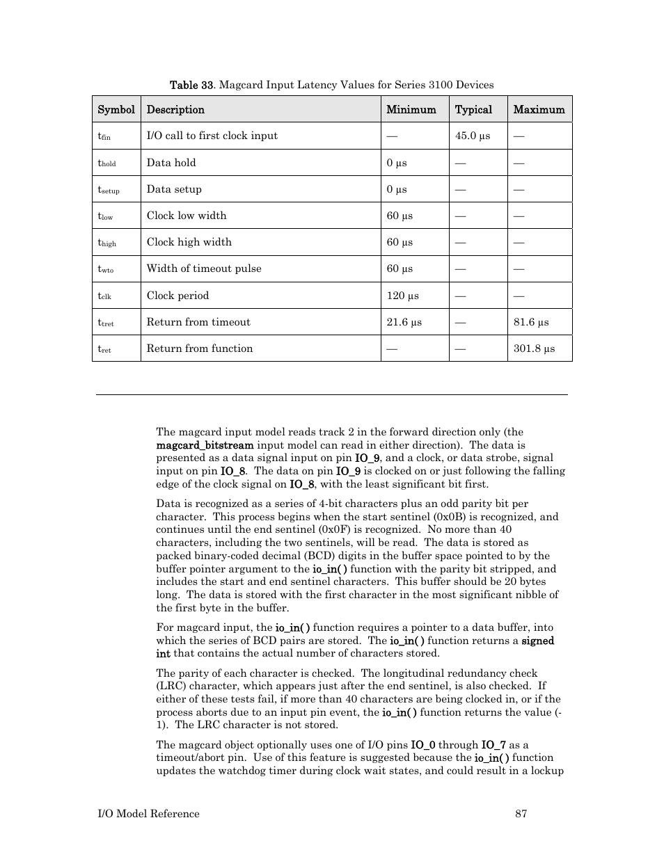 Programming considerations | Echelon I/O Model Reference for Smart Transceivers and Neuron Chips User Manual | Page 97 / 209