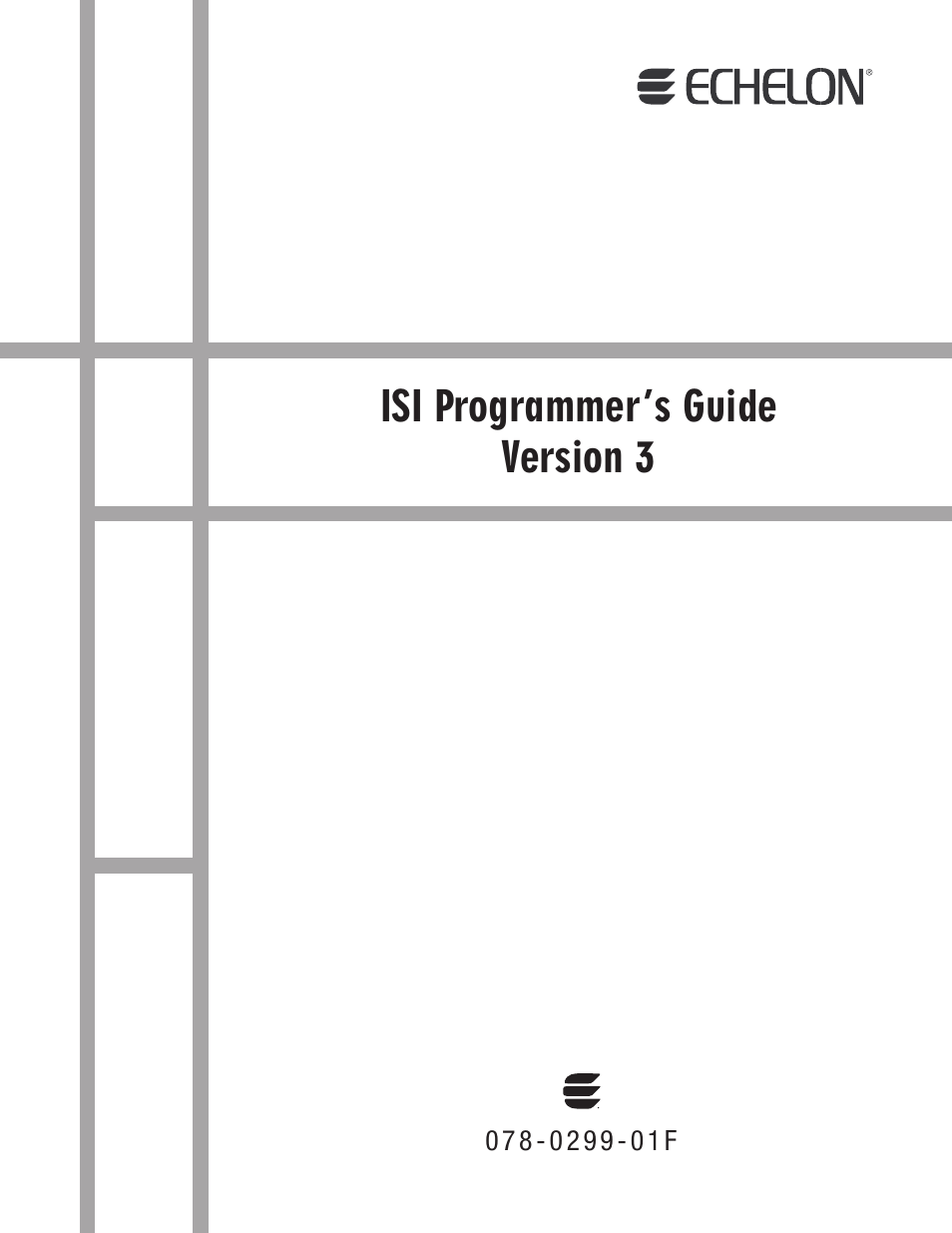 Echelon ISI User Manual | 159 pages