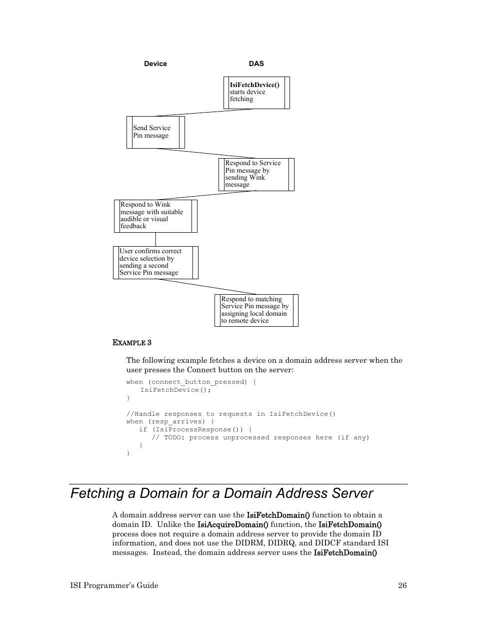 Fetching a domain for a domain address server | Echelon ISI User Manual | Page 28 / 159