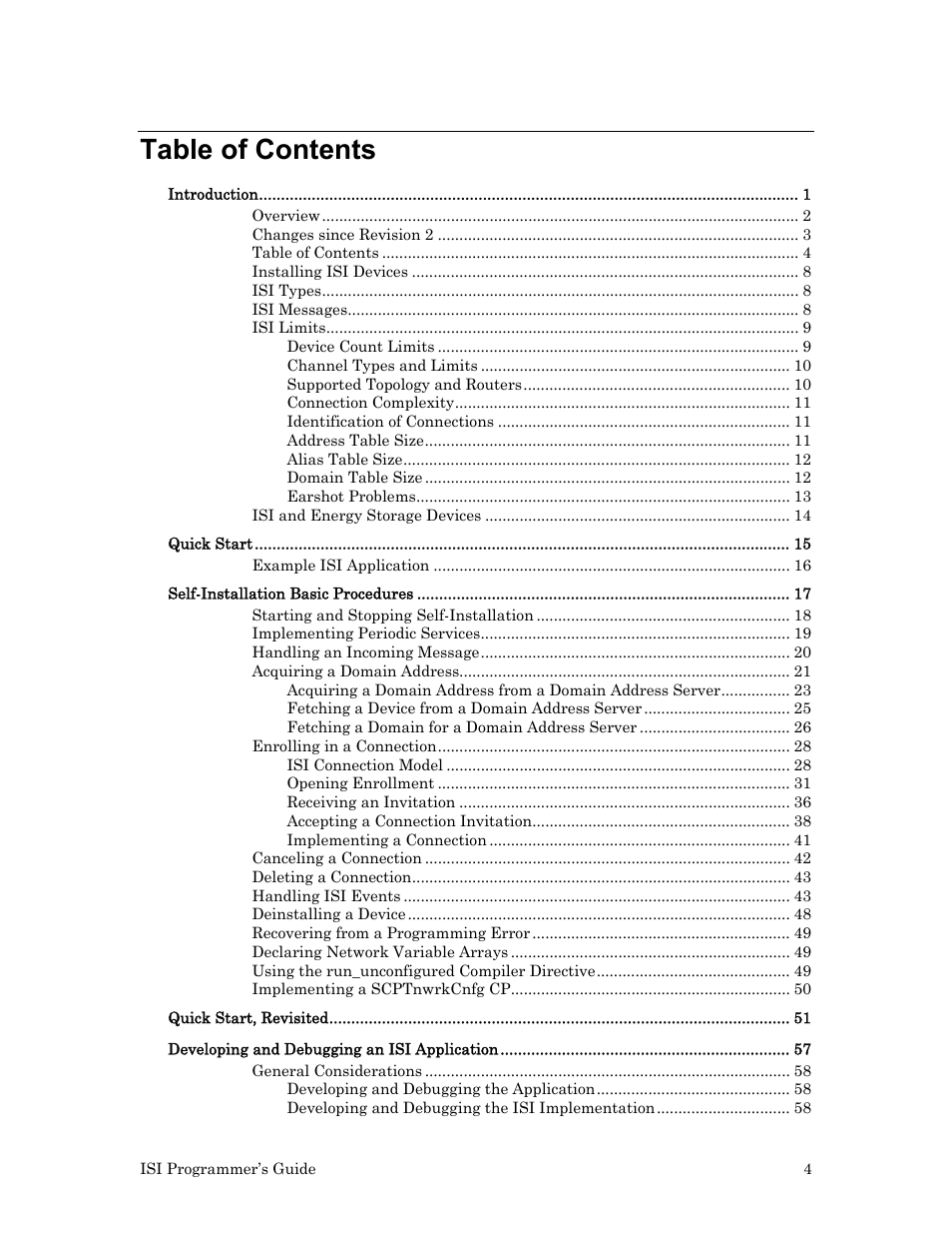 Echelon ISI User Manual | Page 6 / 159