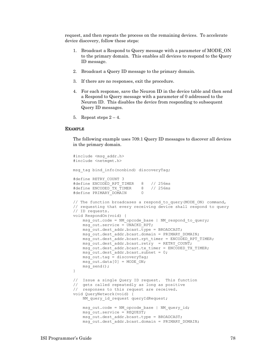 Echelon ISI User Manual | Page 80 / 159