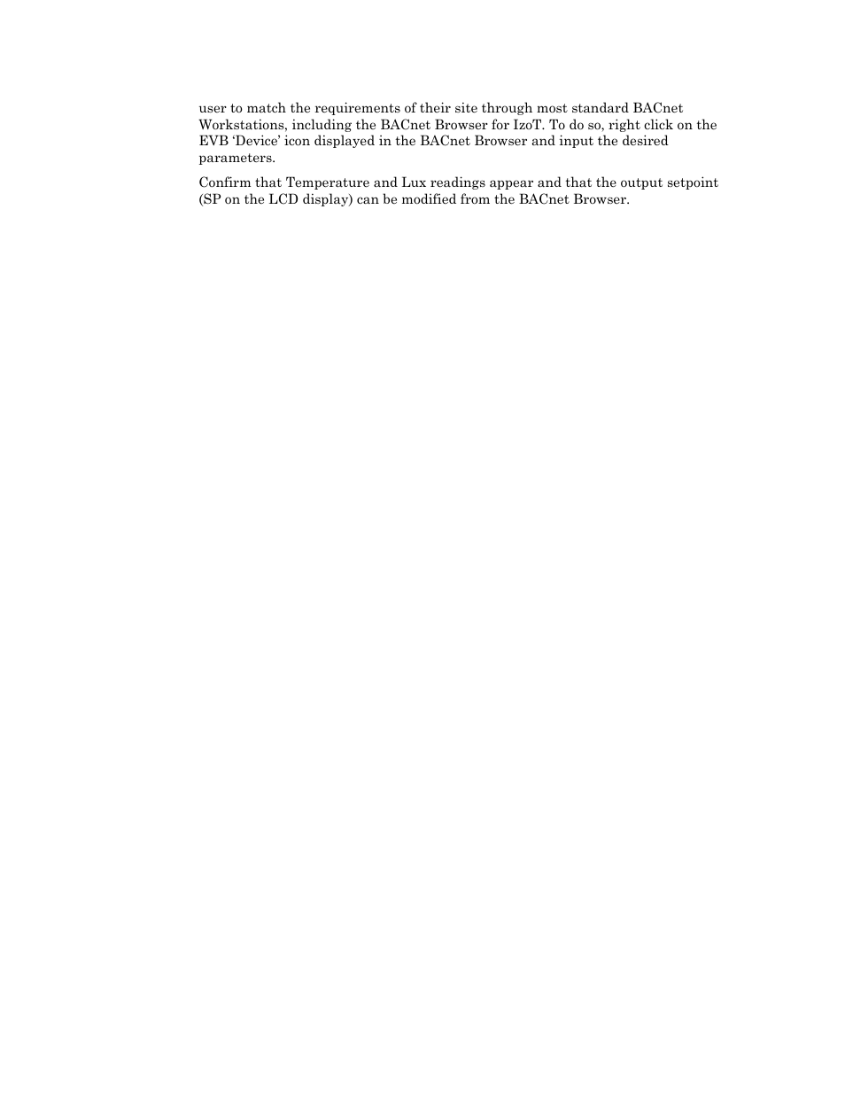 Echelon IzoT BACnet Developes User Manual | Page 6 / 32