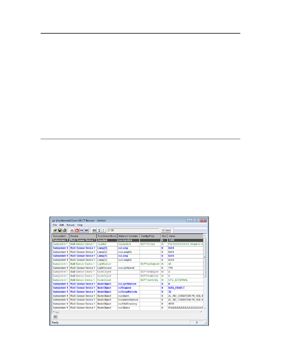 Using the openlns ct browser, Starting the openlns ct browser | Echelon IzoT Commissioning Tool User Manual | Page 186 / 395