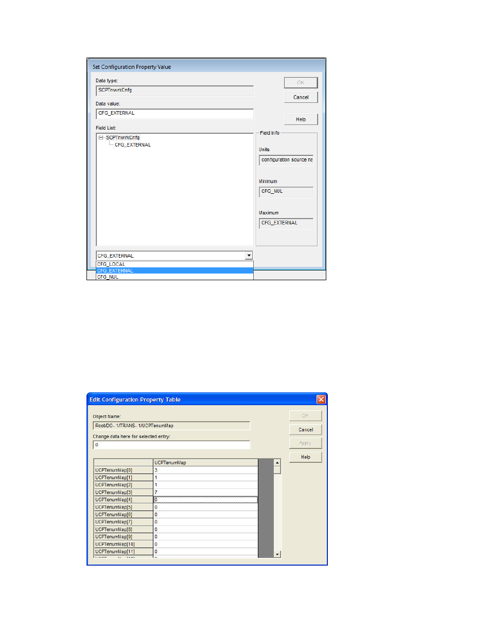 Setting values for configuration property arrays | Echelon IzoT Commissioning Tool User Manual | Page 195 / 395