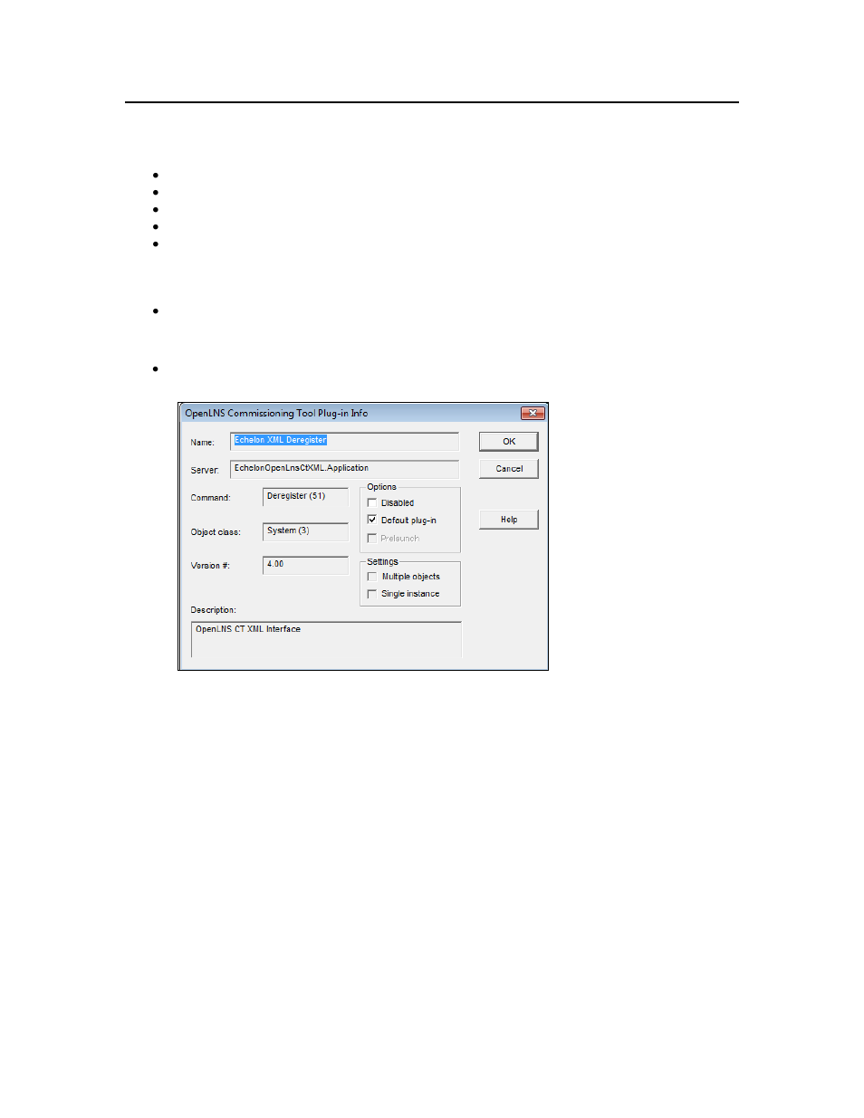 Viewing plugin information, Viewing plug-in information | Echelon IzoT Commissioning Tool User Manual | Page 313 / 395