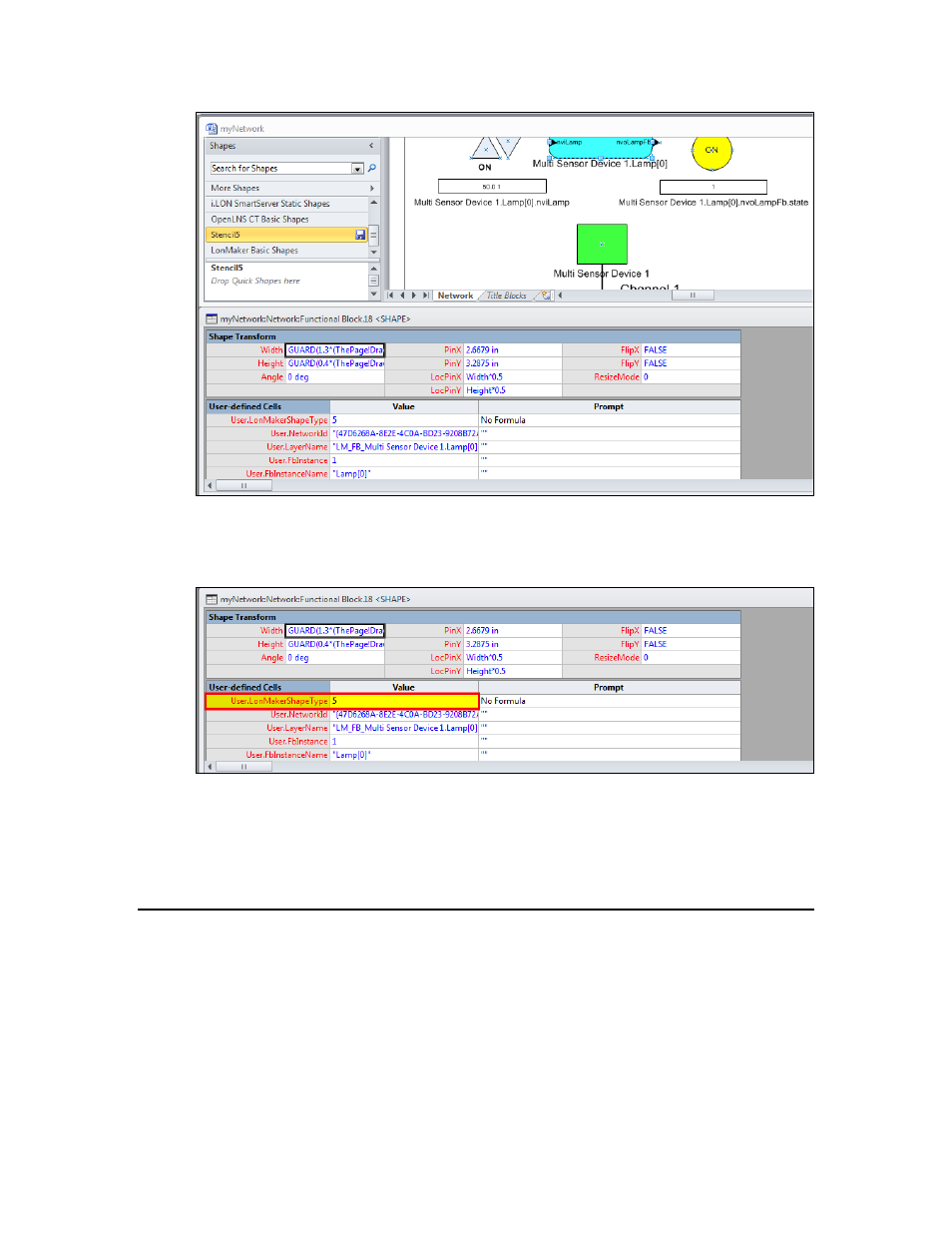 Additional device user cells, Ee additional device, User cells ) | Ee additional device user cells ) | Echelon IzoT Commissioning Tool User Manual | Page 326 / 395