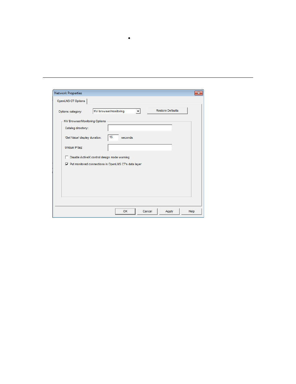 Nv browser/monitoring options | Echelon IzoT Commissioning Tool User Manual | Page 354 / 395