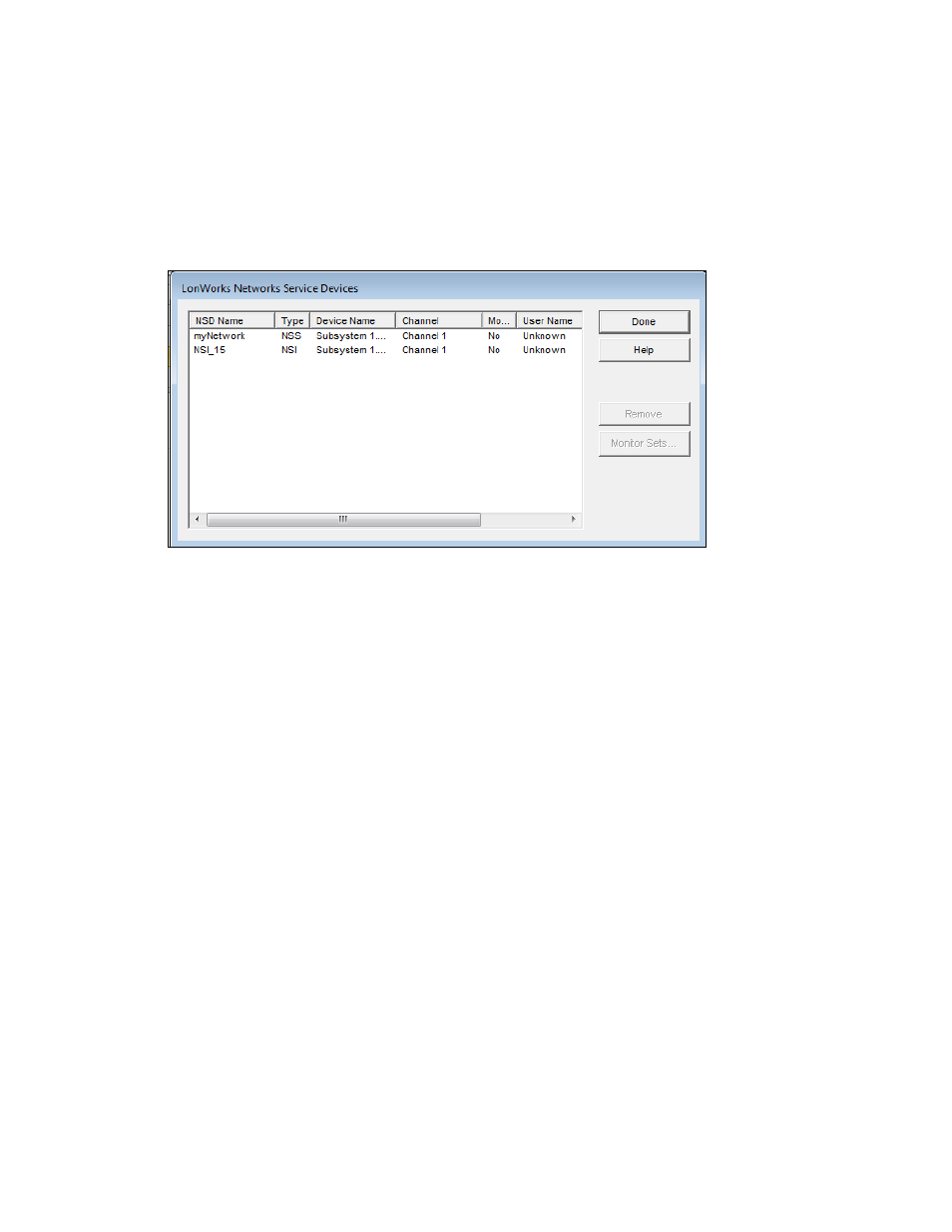 Listing network service devices | Echelon IzoT Commissioning Tool User Manual | Page 83 / 395