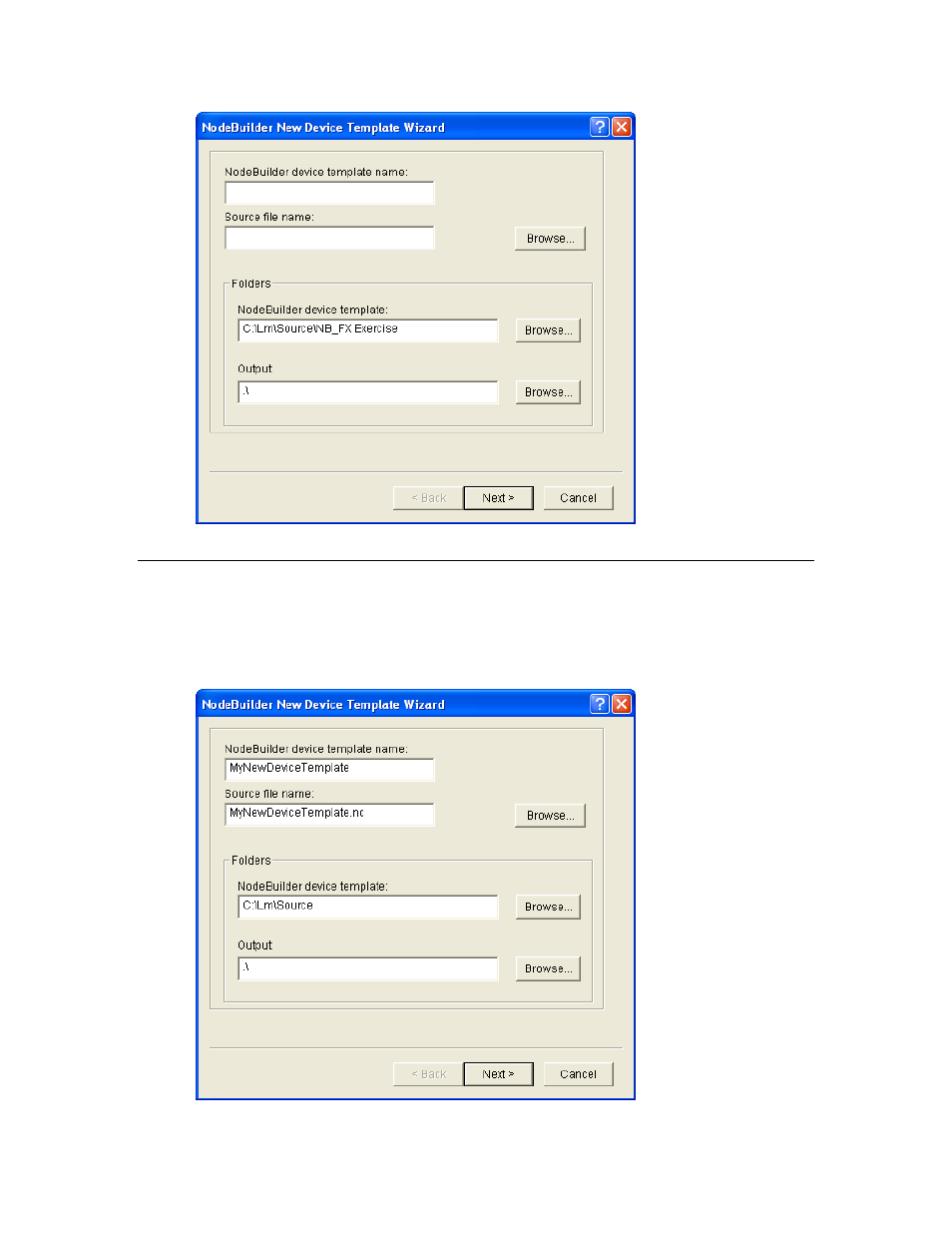 Specifying the device template name | Echelon IzoT NodeBuilder User Manual | Page 104 / 291