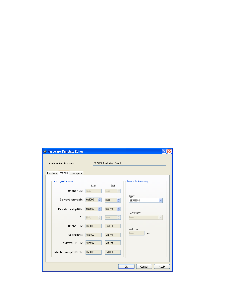 Setting memory properties | Echelon IzoT NodeBuilder User Manual | Page 134 / 291