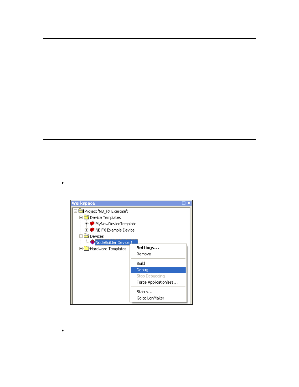 Introduction to debugging, Starting the nodebuilder debugger | Echelon IzoT NodeBuilder User Manual | Page 248 / 291