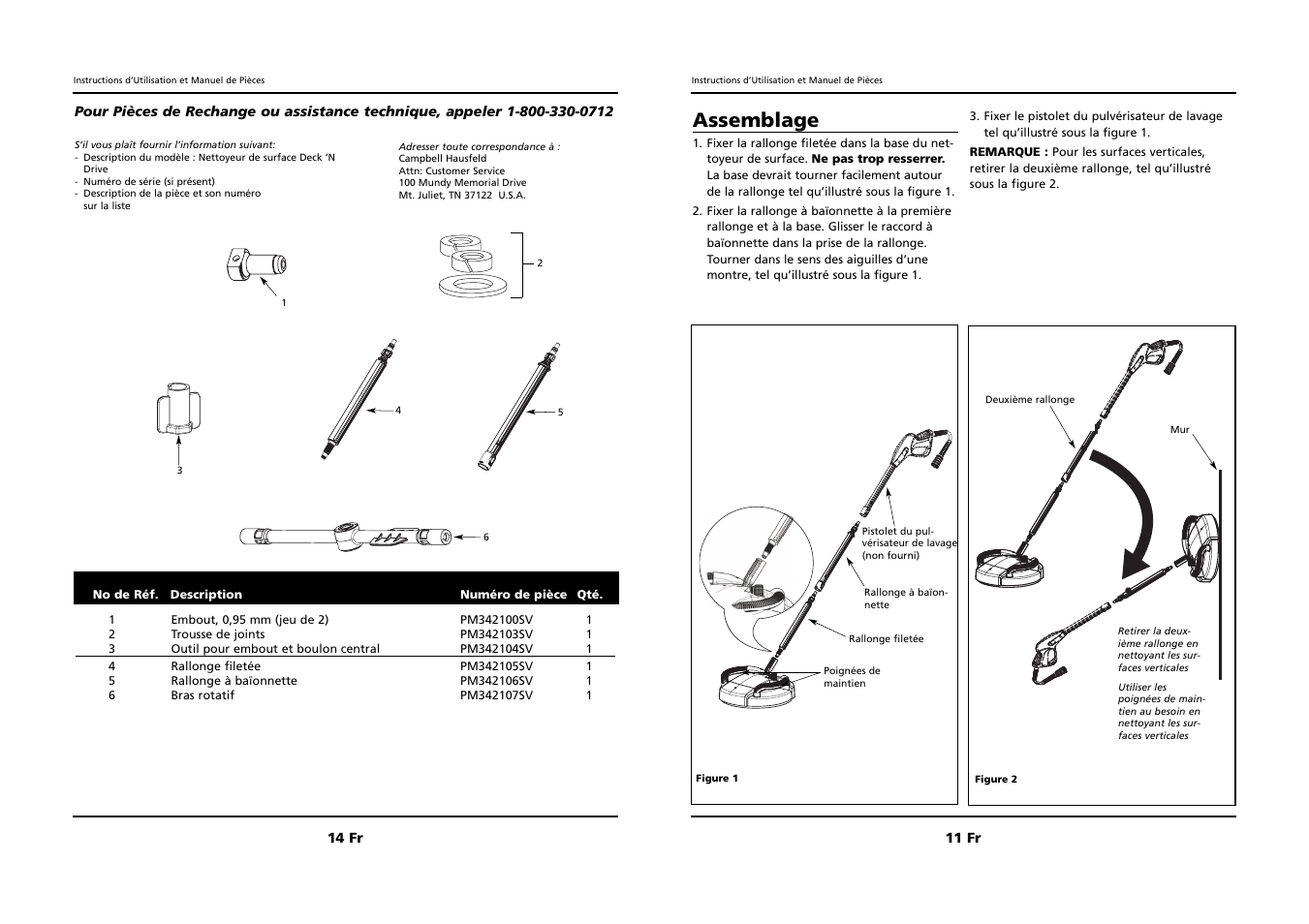 Assemblage | Campbell Hausfeld DECK `N DRIVE IN465300AV User Manual | Page 11 / 12