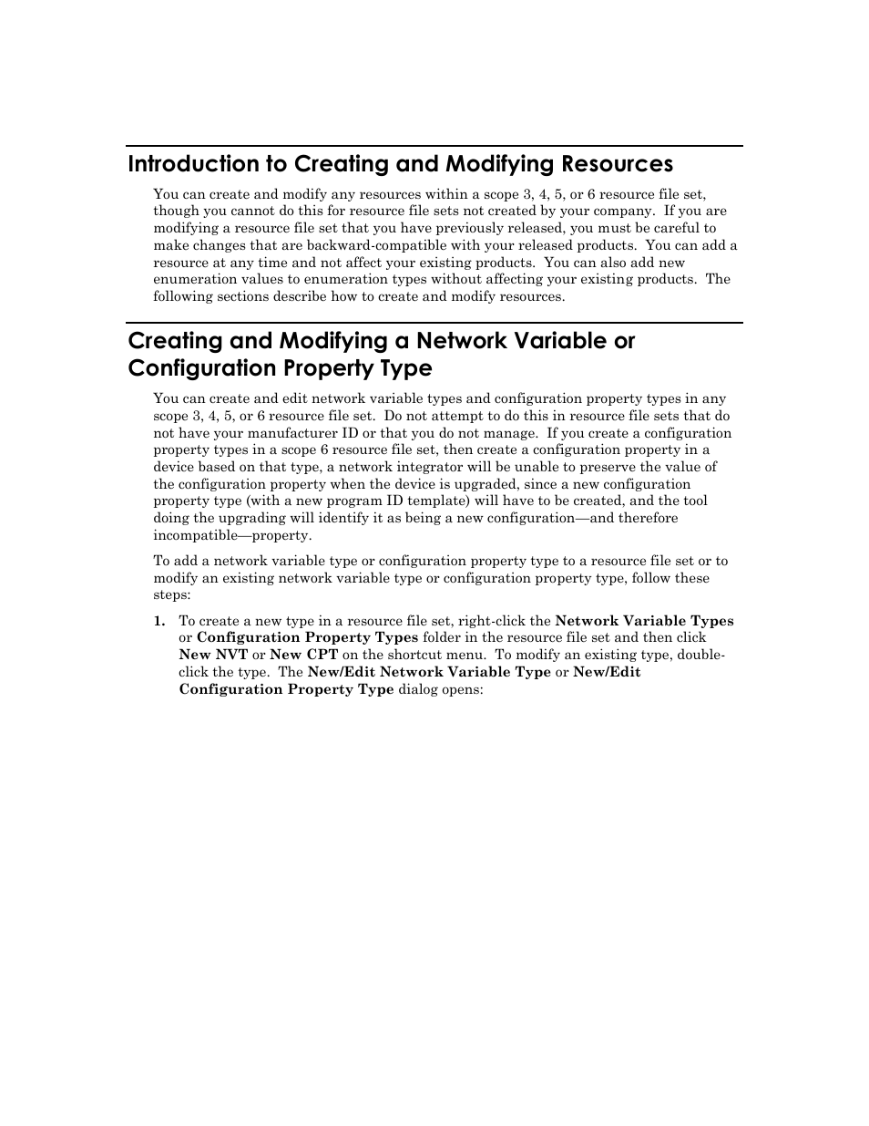 Introduction to creating and modifying resources | Echelon IzoT Resource Editos User Manual | Page 34 / 90