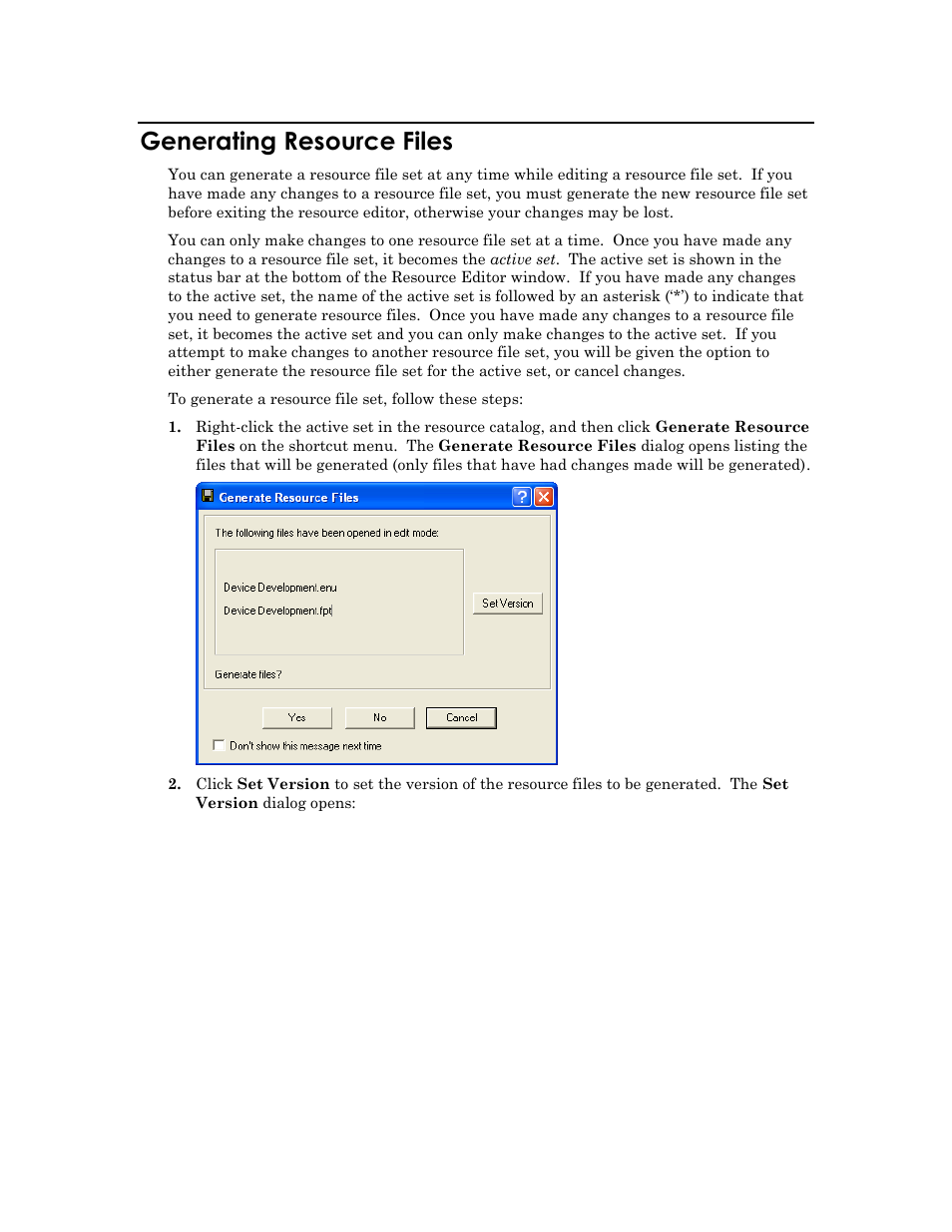 Generating resource files | Echelon IzoT Resource Editos User Manual | Page 78 / 90