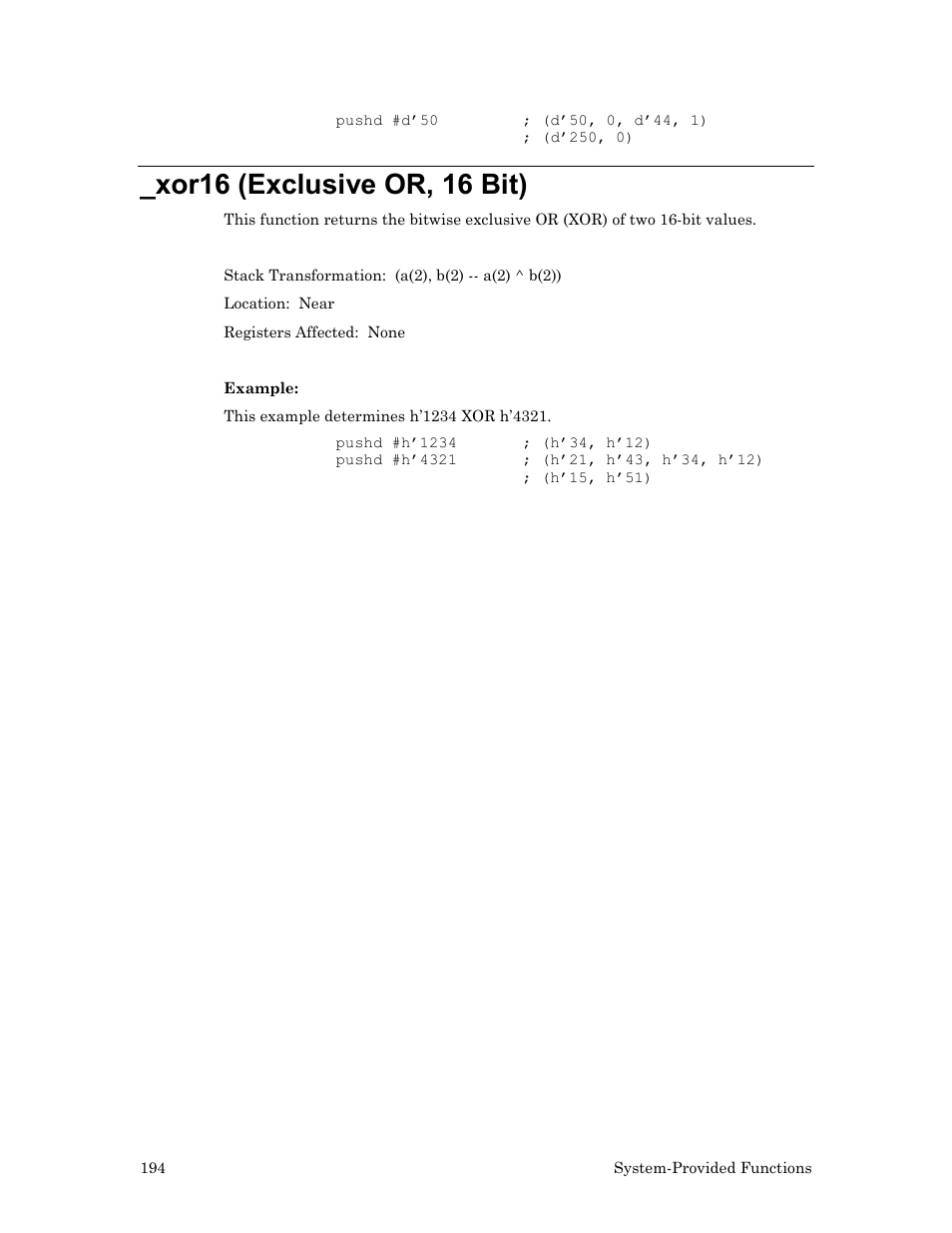 Xor16 (exclusive or, 16 bit) | Echelon Neuron User Manual | Page 204 / 237