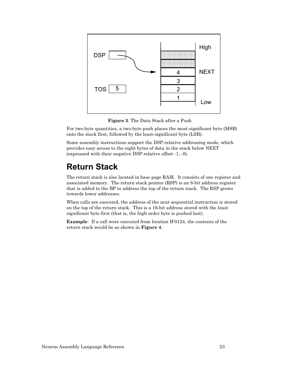 Return stack | Echelon Neuron User Manual | Page 33 / 237