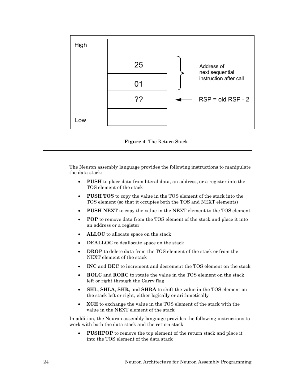 Stack manipulation | Echelon Neuron User Manual | Page 34 / 237