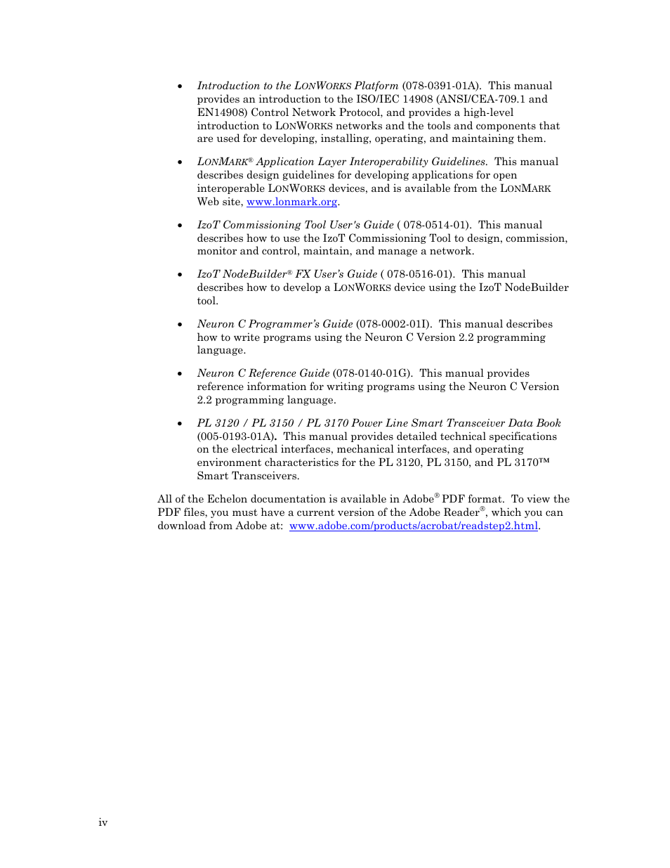 Echelon Neuron User Manual | Page 4 / 237