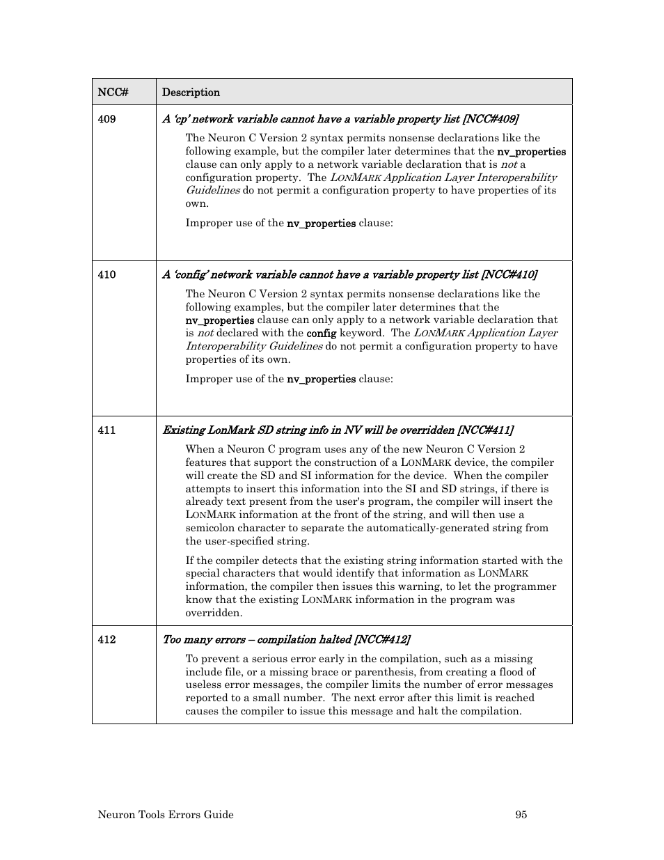 Echelon Neuron User Manual | Page 103 / 180