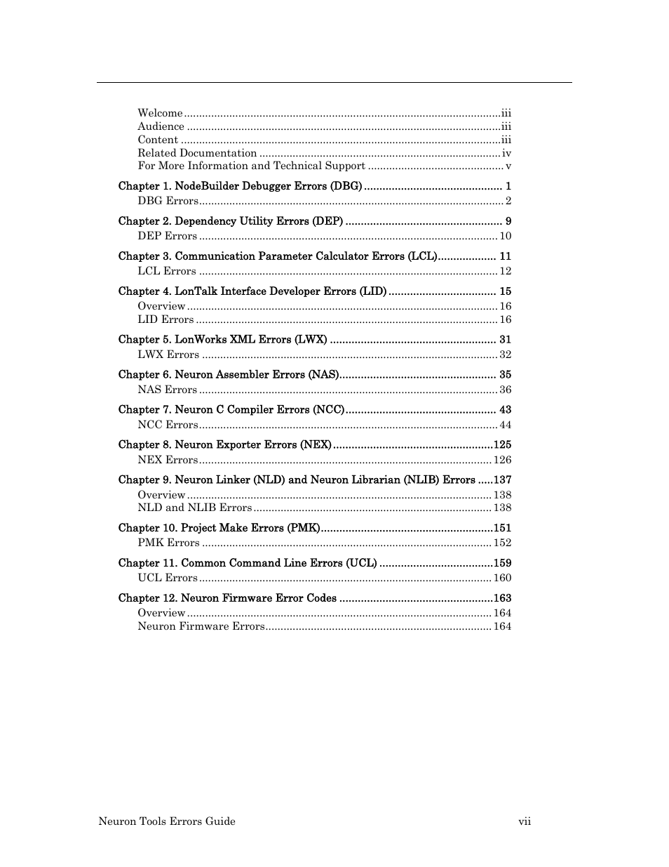 Echelon Neuron User Manual | Page 7 / 180