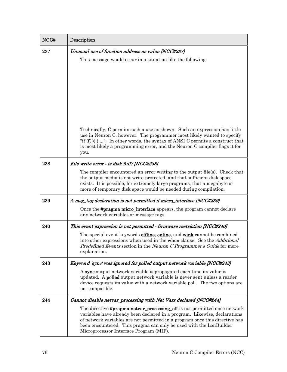 Echelon Neuron User Manual | Page 84 / 180