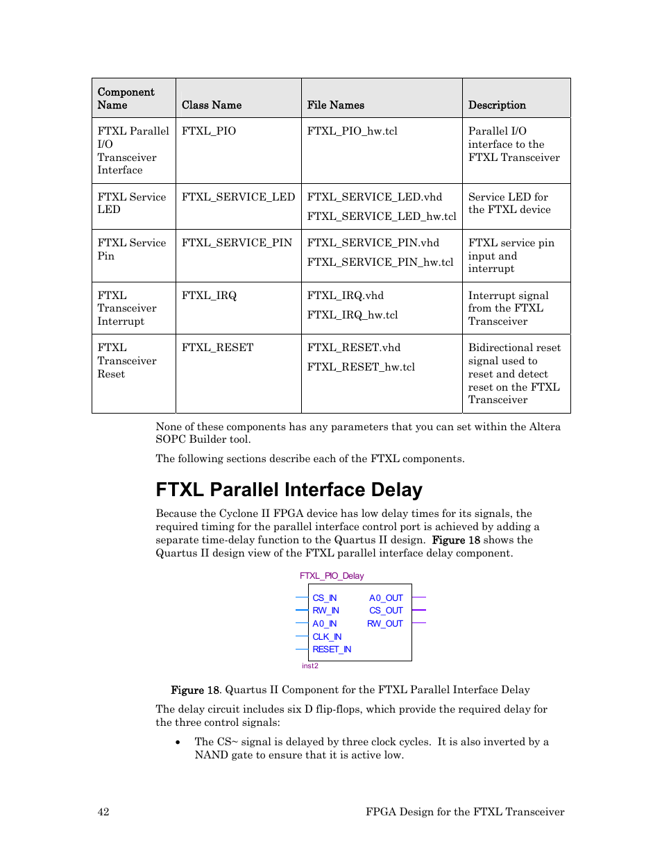 Ftxl parallel interface delay | Echelon FTXL Hardware User Manual | Page 50 / 92