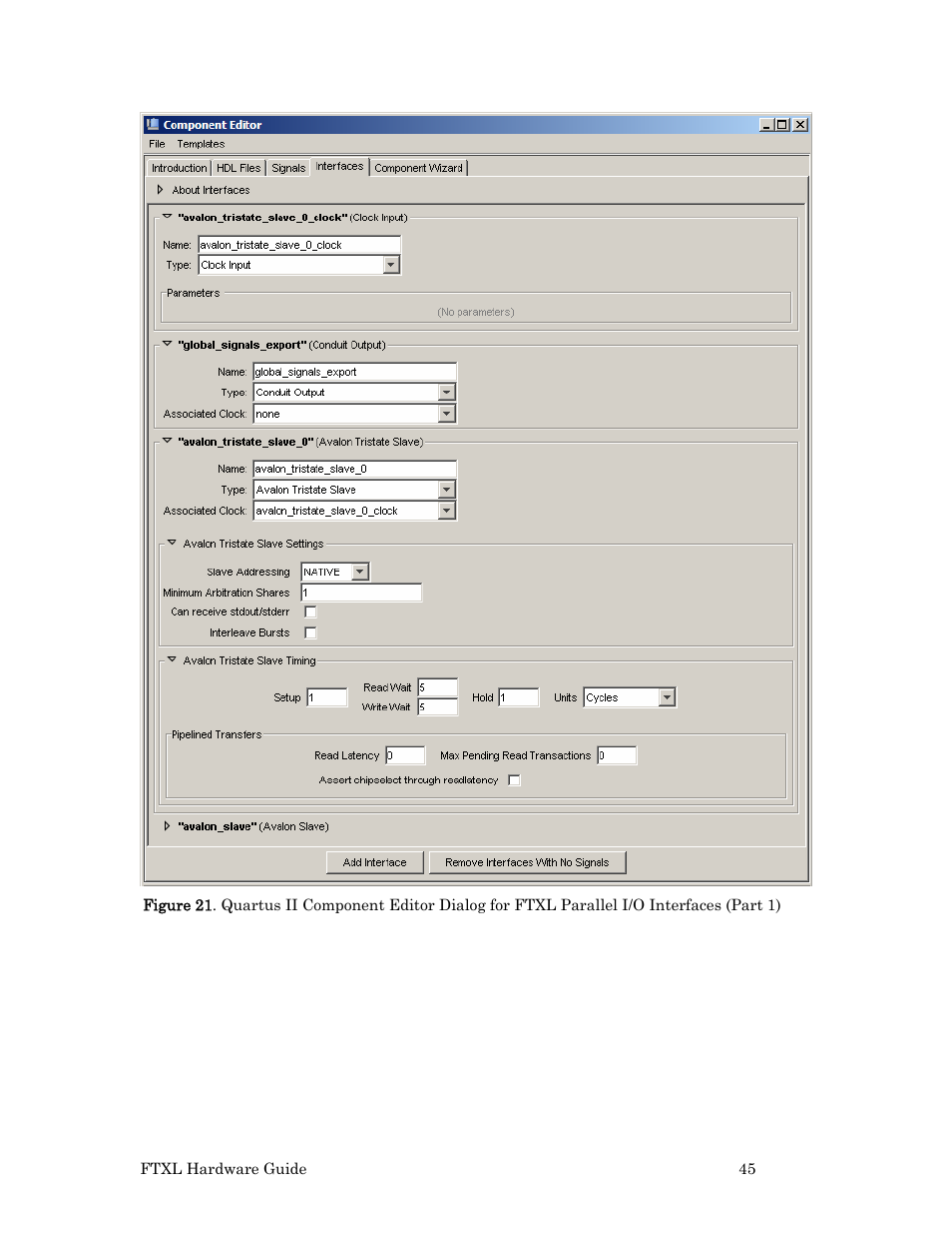 Figure 21, 45 shows part | Echelon FTXL Hardware User Manual | Page 53 / 92