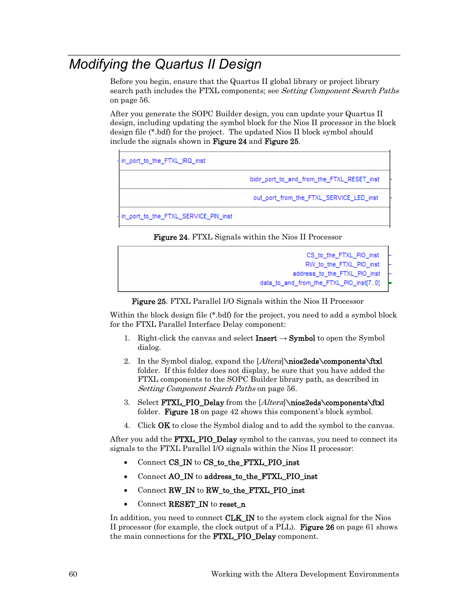 Modifying the quartus ii design | Echelon FTXL Hardware User Manual | Page 68 / 92