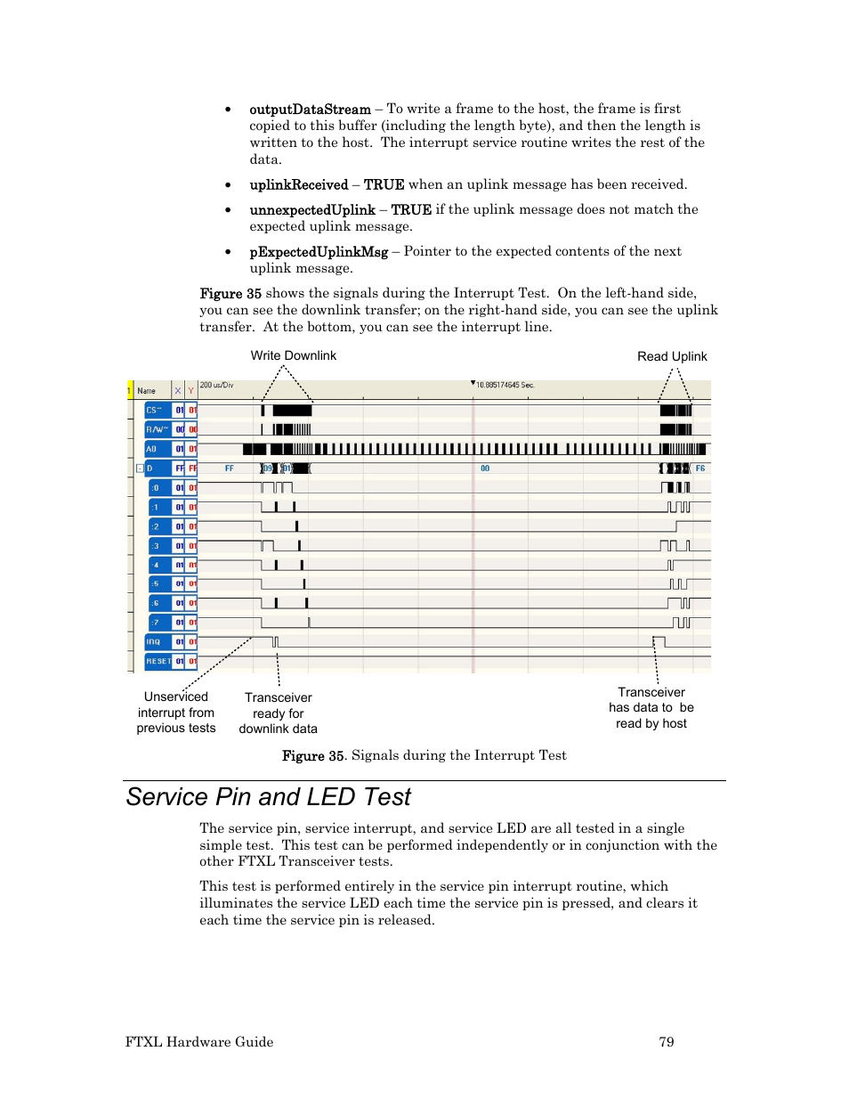 Service pin and led test | Echelon FTXL Hardware User Manual | Page 87 / 92