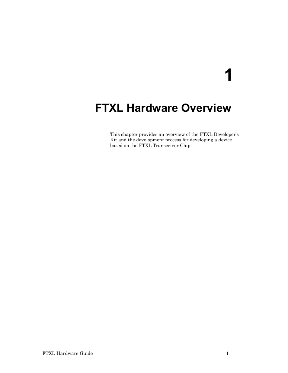 Ftxl hardware overview | Echelon FTXL Hardware User Manual | Page 9 / 92