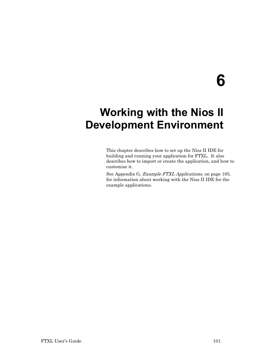 Working with the nios ii development environment, Working with the, Nios ii | Development, Environment, Working with the nios ii, Development environment | Echelon FTXL User Manual | Page 113 / 261