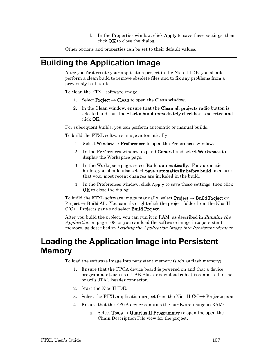 Building the application image | Echelon FTXL User Manual | Page 119 / 261