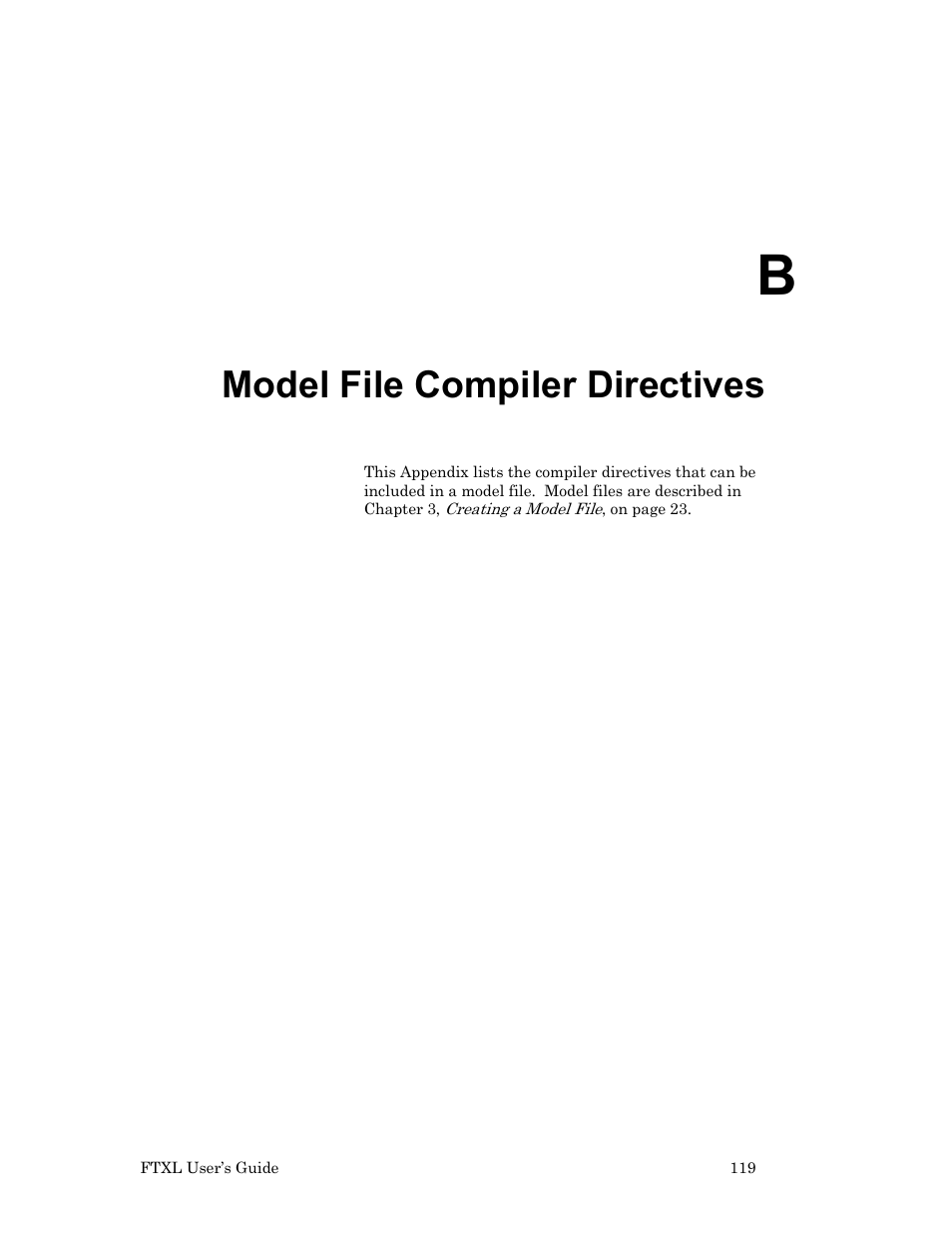 Model file compiler directives | Echelon FTXL User Manual | Page 131 / 261